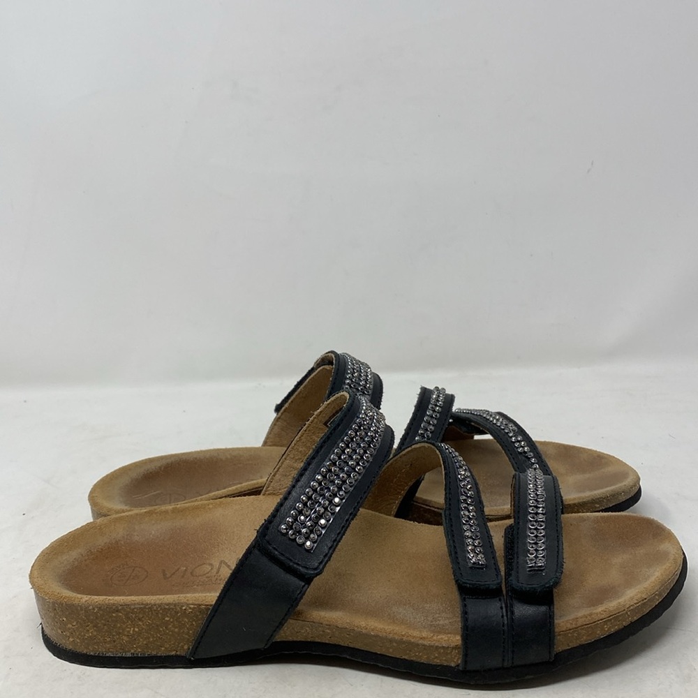 Vionic Afton Black Rhinestone Adjustable Sandals - image 3